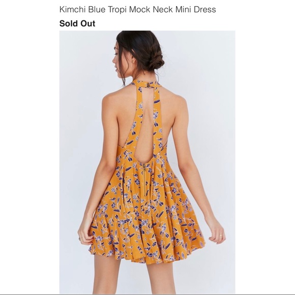 Kimchi Blue Tropi Mock Neck Mini Dress - Picture 2 of 6